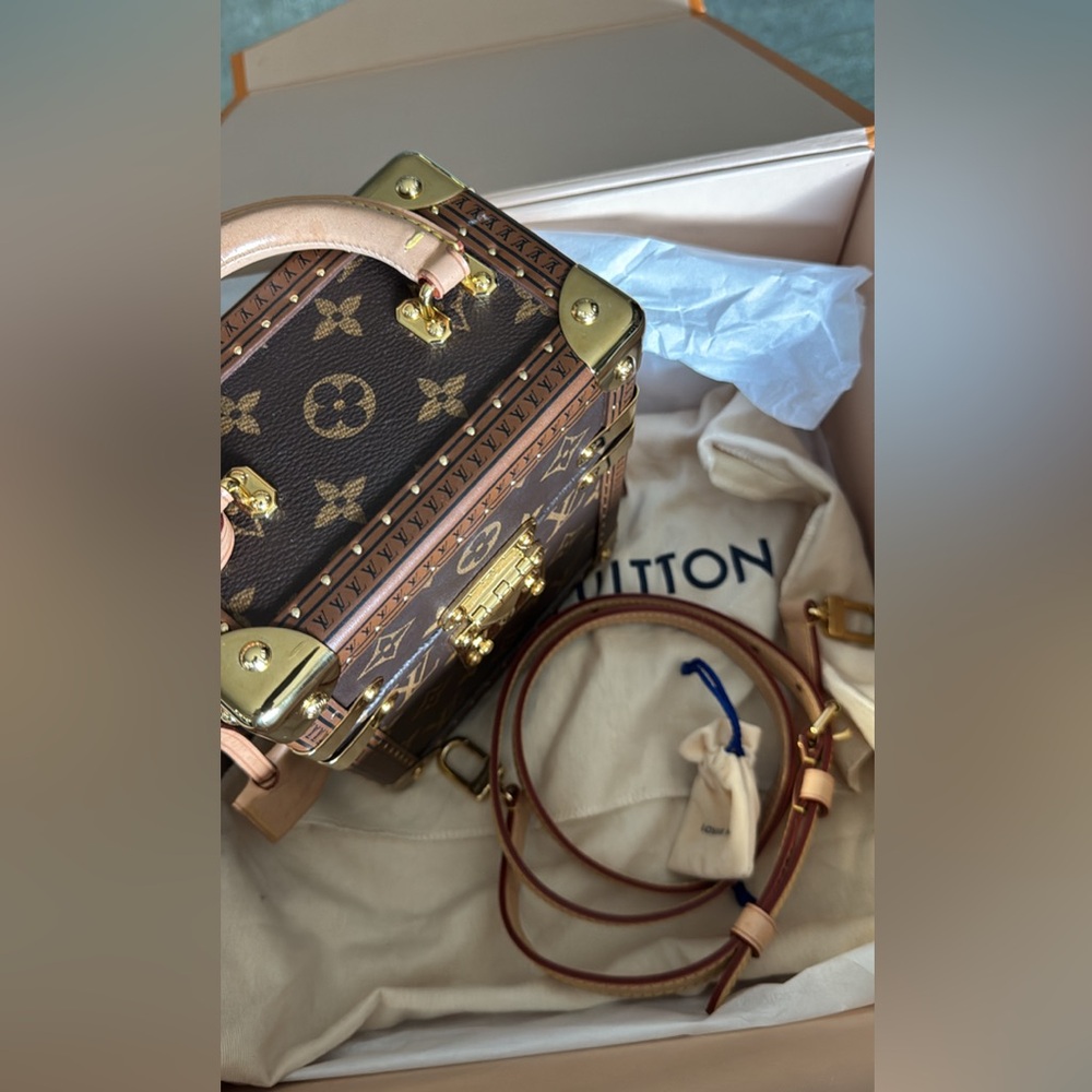 Louis Vuitton Monogram Trunk with Gold Accents - Picture 6 of 7